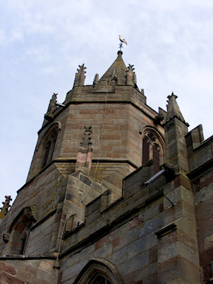 Tong church tower