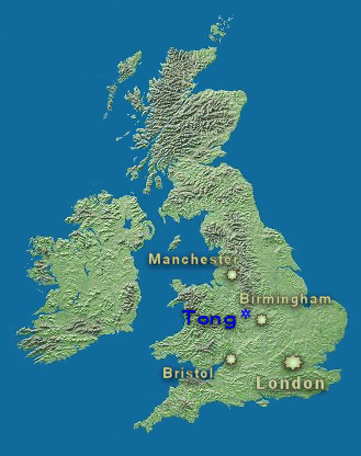 Location of Tong in the UK